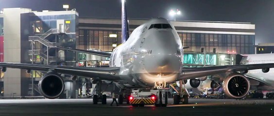 12.Lufthansa Boeing 747-8I At Mumbai International Airport. Trim-1