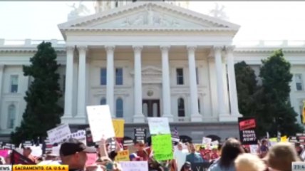 Virus Vaccine Mandate Protest