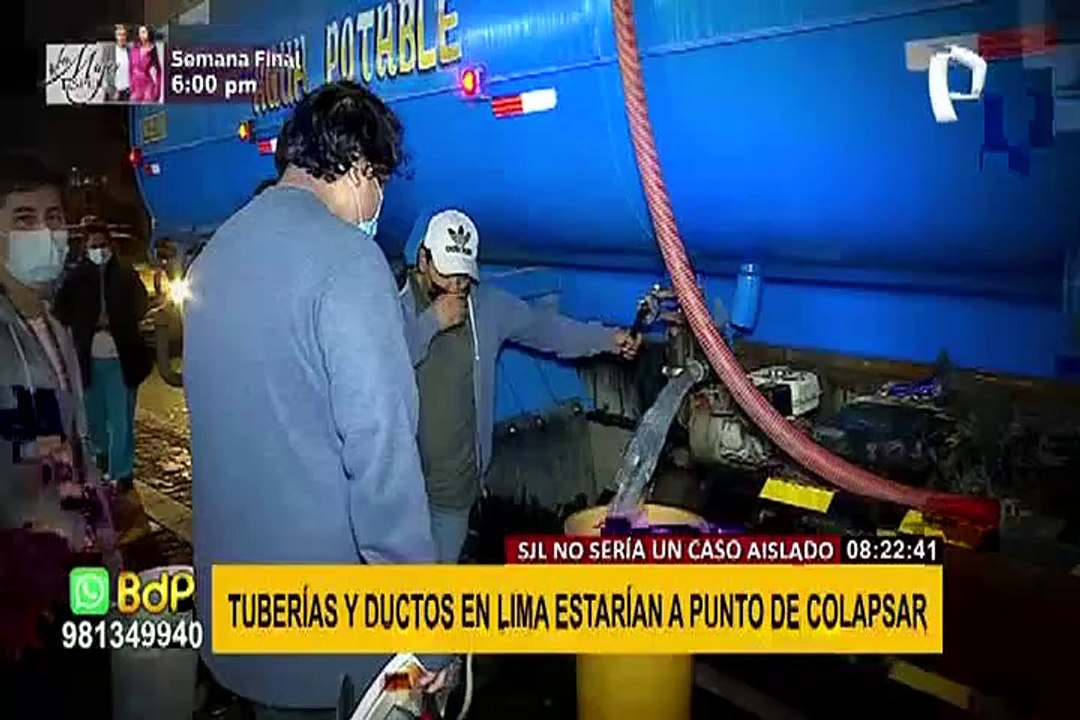 ¿Red de tuberías y alcantarillado de todo Lima...