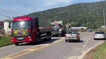 Bloqueio de caminhoneiros no Centro de Distribuição da Petrobrás é liberado em Biguaçu