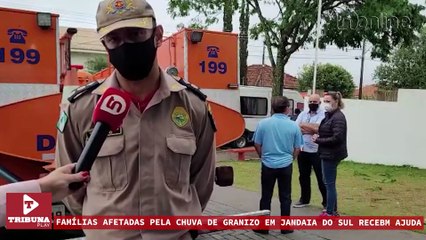 Famílias afetadas pelo temporal em Jandaia do Sul recebem ajuda