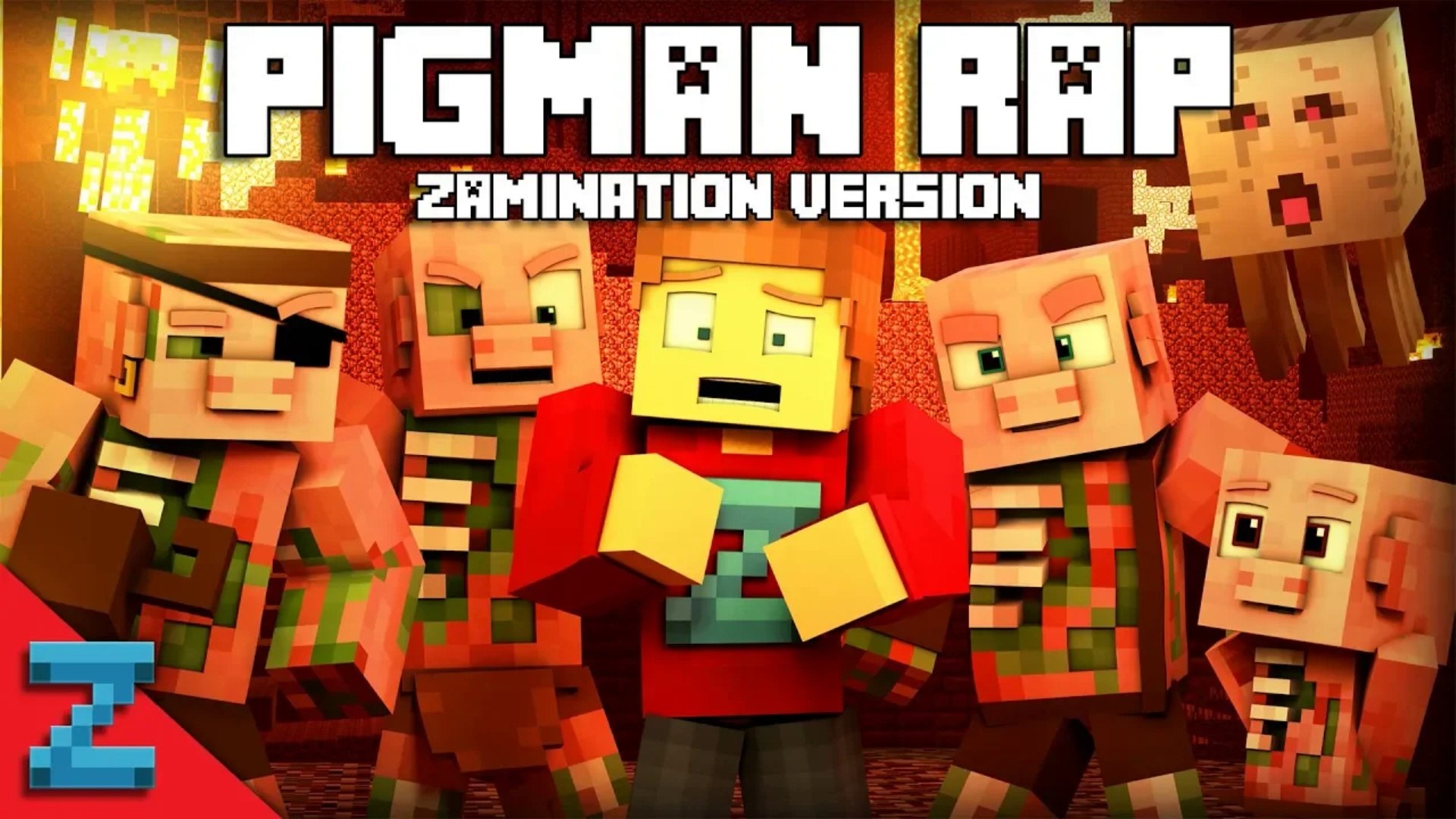 ⁣MINECRAFT NETHER ZOMBIE PIGMAN RAP | Minecraft Animation Music Video