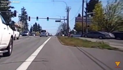 Vehicle Accident, Car lands on fire hydrant. 2021.09.09 — LACEY, WA