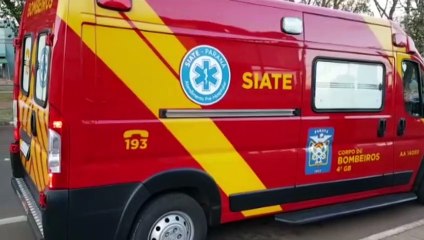 Roda de veículo se solta e atinge motociclista na Avenida Brasil, no Bairro Pacaembu