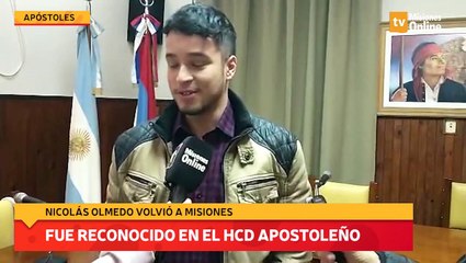 Nicolás olmedo volvió a Misiones