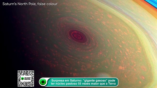 Surpresa em Saturno gigante gasoso pode ter núcleo pastoso 55 vezes maior que a Terra