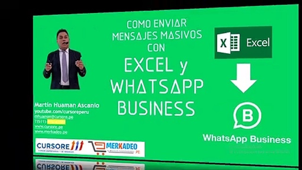 como enviar mensajes masivos por whatsapp business y excel