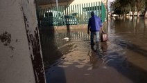 Destruction in the wake of flooding in central Mexico