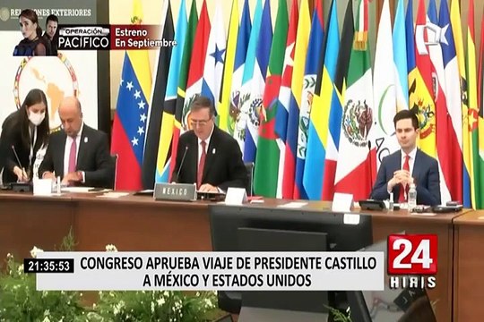 Congreso autorizó viaje del presidente Castillo para participar de Asamblea de la ONU y reunión en la OEA