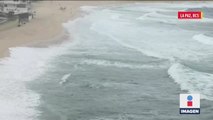 Huracán Olaf entra a Los Cabos con vientos de más de 150 km por hora