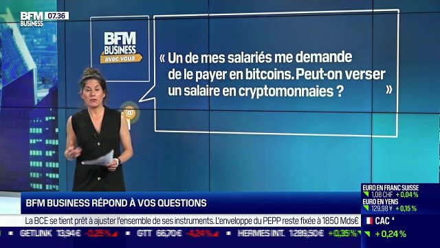 BFM Business avec vous : Peut-on verser un salaire en cryptomonnaies ? - 10/09