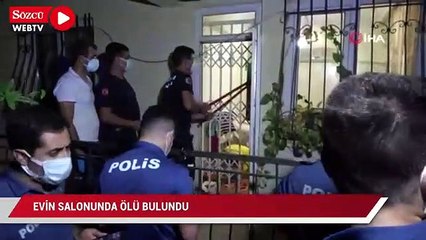 Evinin salonunda maske takılı vaziyette ölü buldu