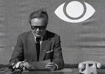 1975 | TV Avis i strandkanten & Bent Jensen oplæser TV-Avisen i udendørs studie med fødderne i vand | Køge Bugt | Bonanza @ Danmarks Radio