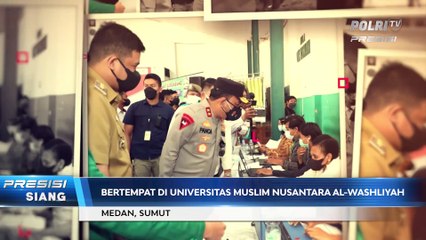 Kapolda Sumut Tinjau Vaksinasi Mahasiswa di Universitas Muslim Nusantara Al-Washliyah