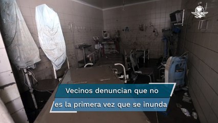 El agua bajó, pero el hospital quedó desolado