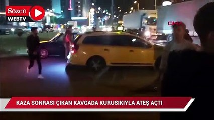 Kaza sonrası çıkan kavgada sürücü kurusıkıyla ateş açtı