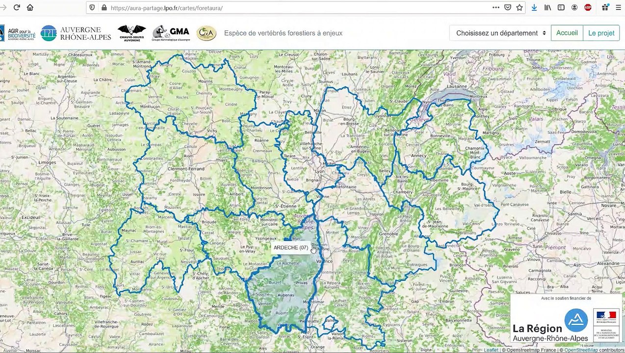 Préserver la faune et la biodiversité en forêt - Tutoriel de l'outil cartographique