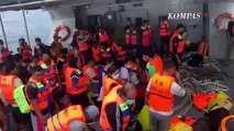 Dramatis! Detik-Detik TNI AL Evakuasi Penumpang KM Simba-1 Patah Kemudi