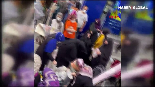 Yok artık dedirten görüntüler! Bağcılar'da indirimli halı izdihamı