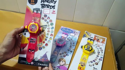 Unboxing and Review of Kids Cartoon Superhero Characters Projector Watch with 24 Images