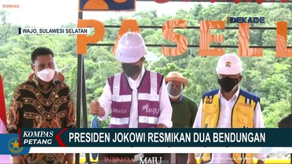 Presiden Jokowi Resmikan 2 Bendungan di Wajo Sulsel