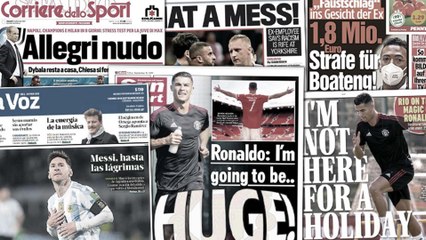 Les promesses de Cristiano Ronaldo enflamment l'Angleterre, les sanctions sur Jérôme Boateng font réagir en Allemagne