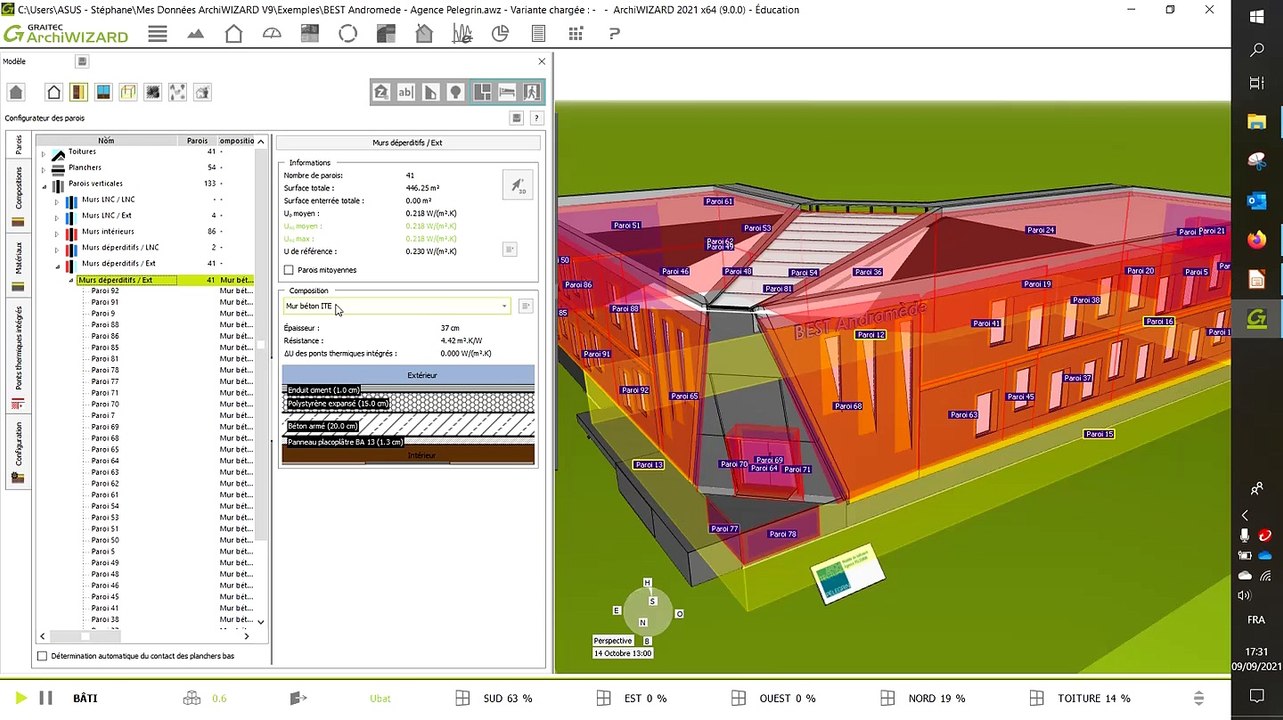 Configurer les parois - Créer sa propore composition de paroi.