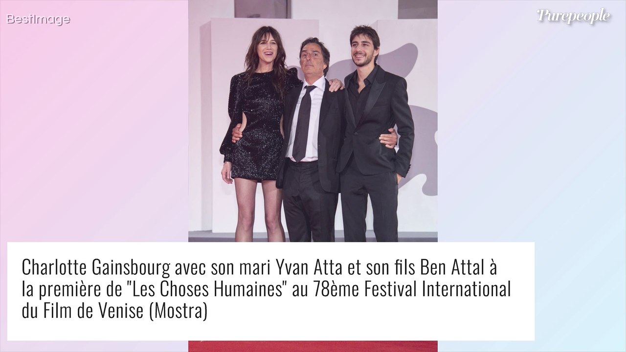 Charlotte Gainsbourg scintillante en robe sexy avec son charmant fils Ben, qui débarque au cinéma