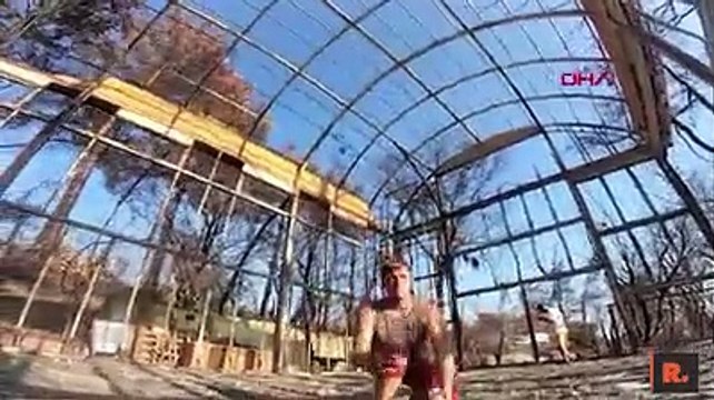 Manavgat yangınında küle dönen sanatevine dansla veda ettiler