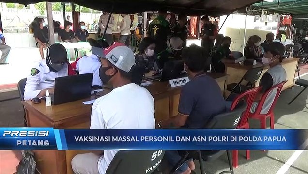 Polda Papua Gelar Vaksinasi Jelang Pelaksanaan PON XX Papua Tahun 2021