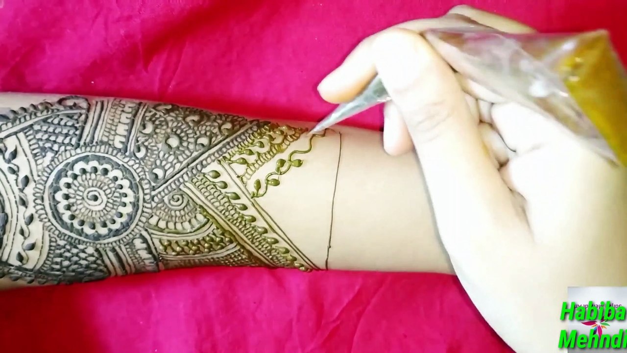 bridal henna mehndi design / back hand indian bridal dulhan ...