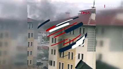 Çocuğunu kurtarmak için beşinci kattan attı! İşte o anlar...