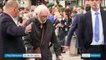 Regardez l’arrivée de l’acteur Alain Delon ce matin aux obsèques de Jean-Paul Belmondo en l'église Saint-Germain-des-Prés à Paris - VIDEO