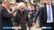 Regardez l’arrivée de l’acteur Alain Delon ce matin aux obsèques de Jean-Paul Belmondo en l'église Saint-Germain-des-Prés à Paris - VIDEO