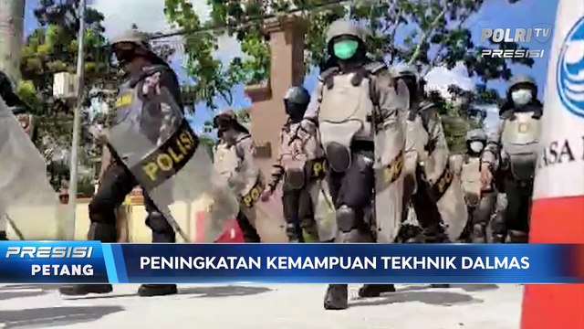 Guna Meningkatkan Kemampuan Personil, Dilaksanakan Latihan Dalmas di Mapolresta Pontianak Kota