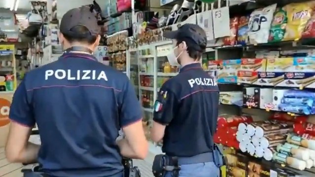 Roma - Controlli in zona Termini: arresti e chiusure attività commerciali (10.09.21)