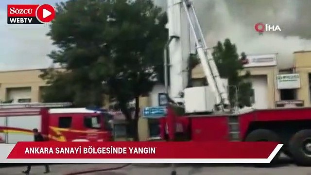 Ankara Organize Sanayi Bölgesinde yangın
