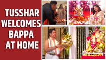 Ganesh Chaturthi: Arpita Khan Sharma and Tusshar Kapoor welcome Ganpati Bappa home