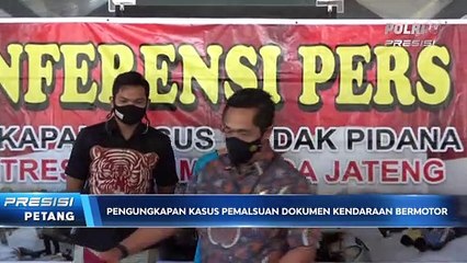 Polda Jawa Tengah Ungkap Kasus Pemalsuan Surat BPKB & STNK