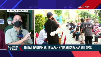 Tim DVI Identifikasi Puluhan Jenazah Korban Kebakaran Lapas Tangerang