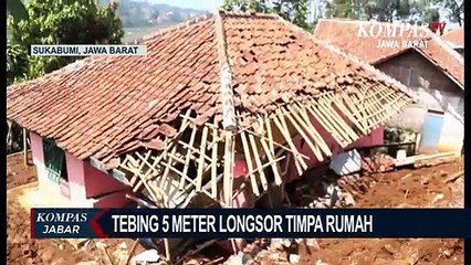 1 Rumah di Sukabumi Rusak Berat Diterjang Longsor