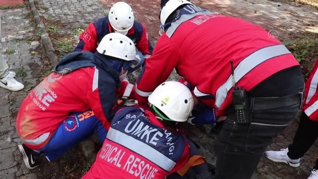 UMKE'nin eğitim tatbikatı gerçeğini aratmadı