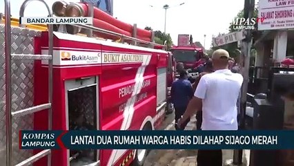 Lantai Dua Rumah Warga Habis Dilahap Si Jago Merah