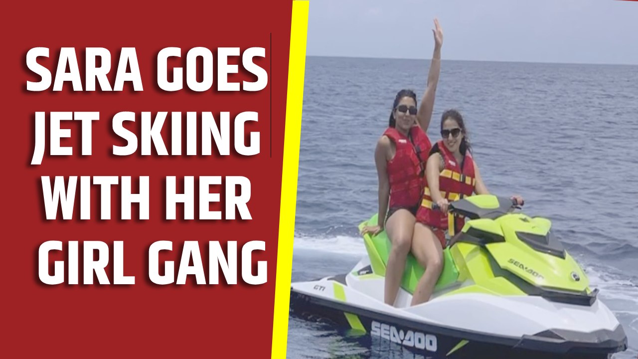 Sara Ali Khan enjoys jet skiing with her girl gang in Maldives