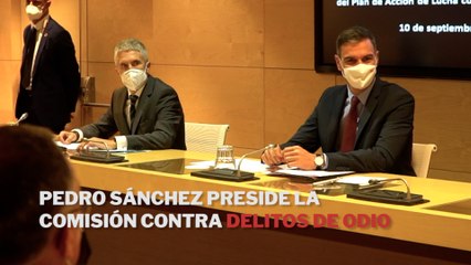 Pedro Sánchez preside la comisión contra delitos de odio