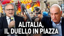 BUFERA ALITALIA: MICHETTI VS GUALTIERI IN PIAZZA ▷ ACCOGLIENZA BOLLENTE PER I CANDIDATI SINDACO