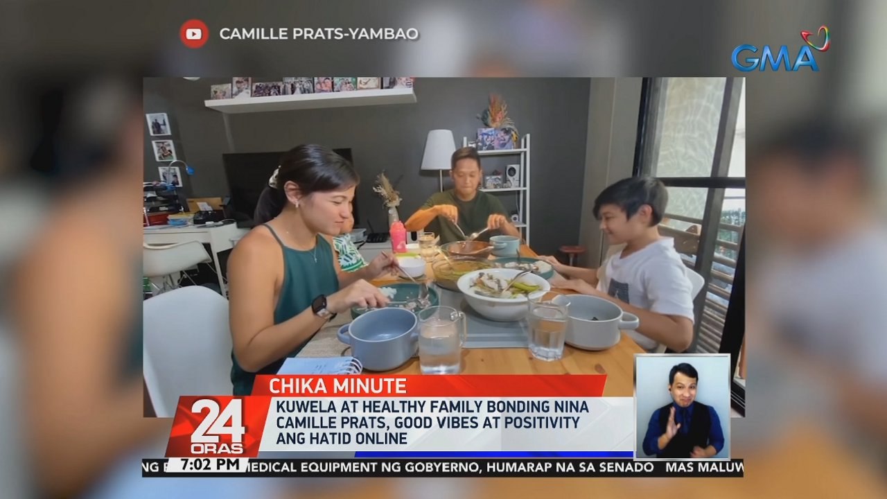 Kuwela at healthy family bonding nina Camille Prats, good vibes at positivity ang hatid online | 24 Oras