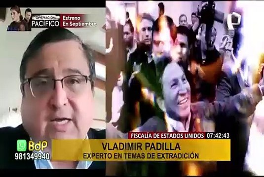 Estados Unidos pide que se certifique extradición de Toledo para que sea juzgado en el Perú