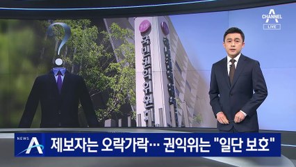제보 여부 두고 설명 ‘오락가락’…권익위는 “일단 보호”