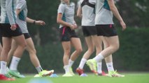 Man City ladies training ahead of Real Madrid